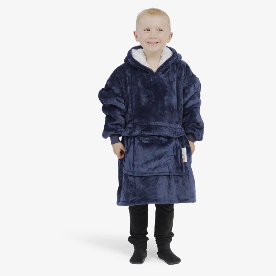 Navy Kids FuzzyHood