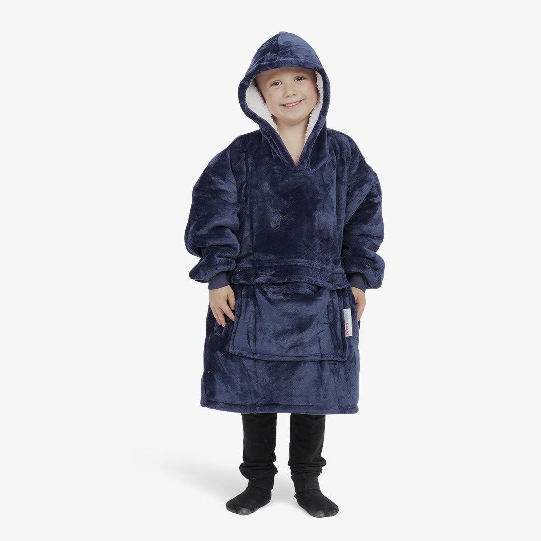 Navy Kids FuzzyHood